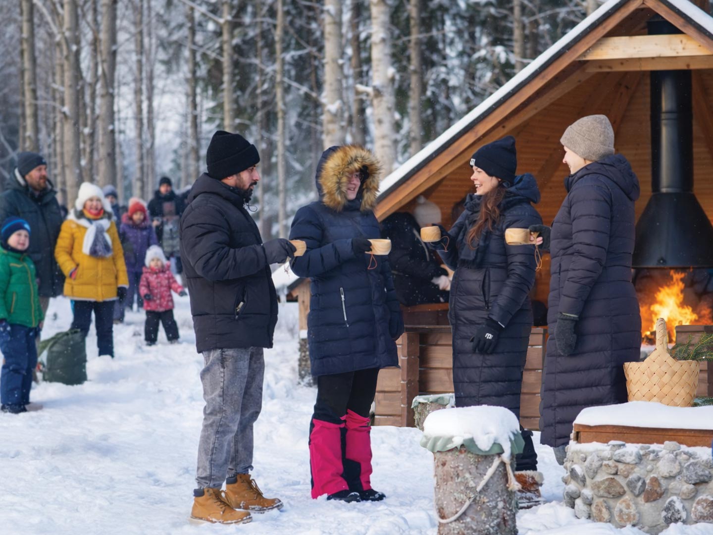 koko perheen ampumahiihtopäivä